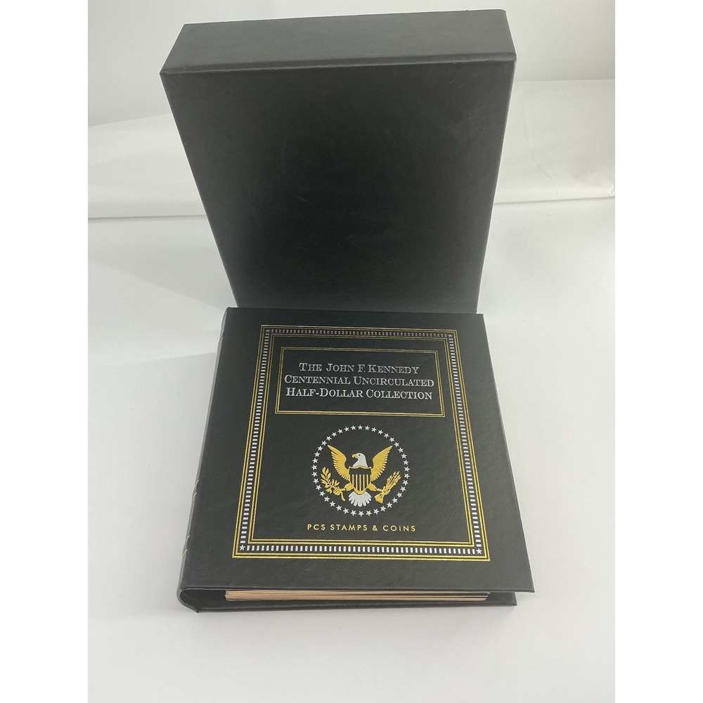 PCS Stamps & Coins JFK Centennial Uncirculated Half-Dollar Collection Binder